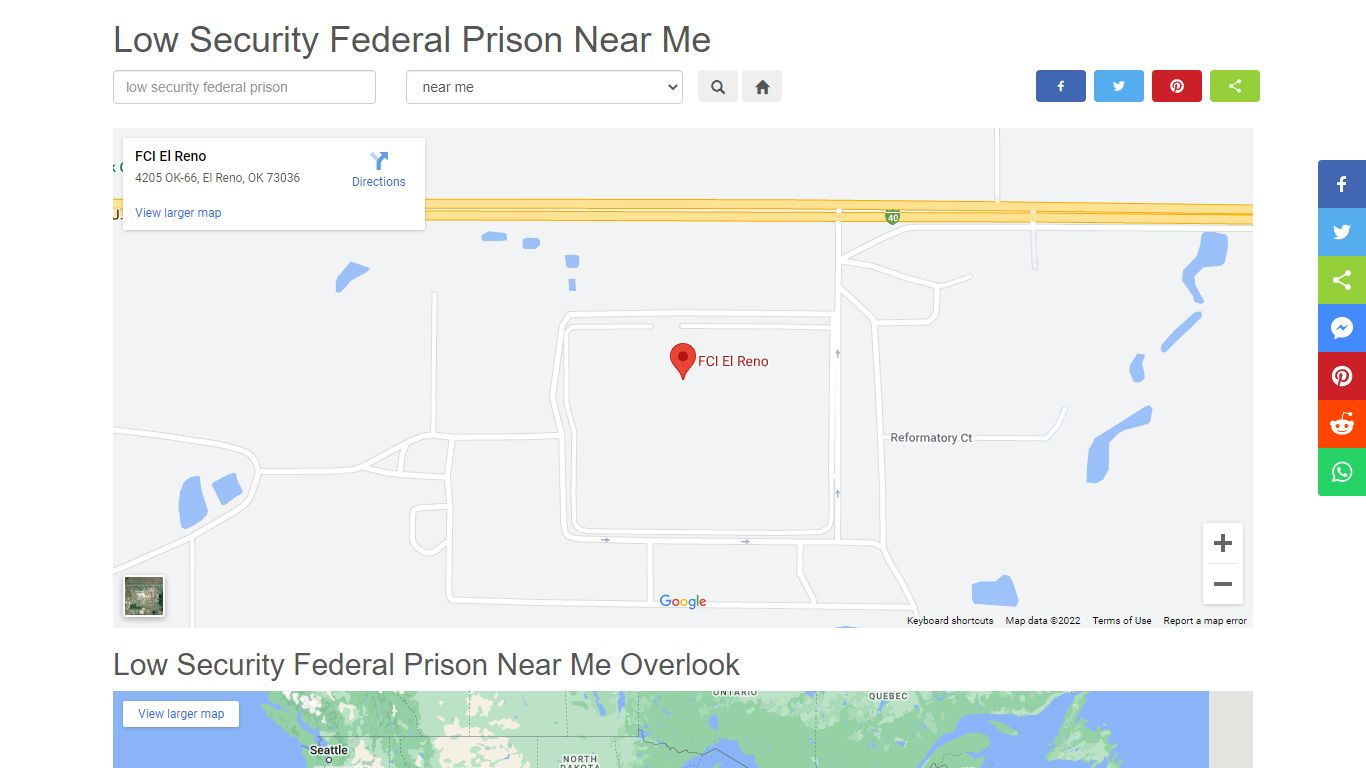 Low Security Federal Prison Near Me